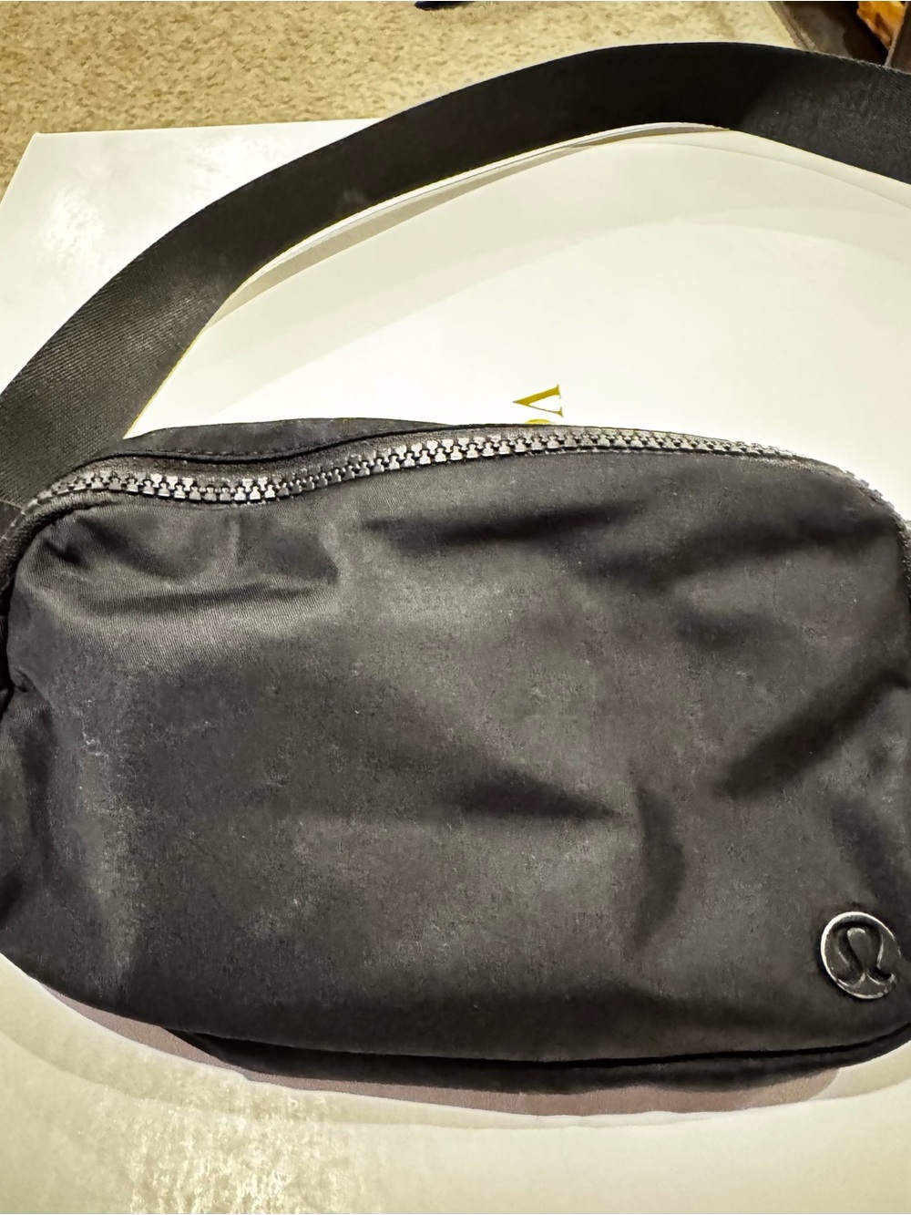 lululemon Everywhere Belt Bag Black Nylon Crossbody Fanny Pack